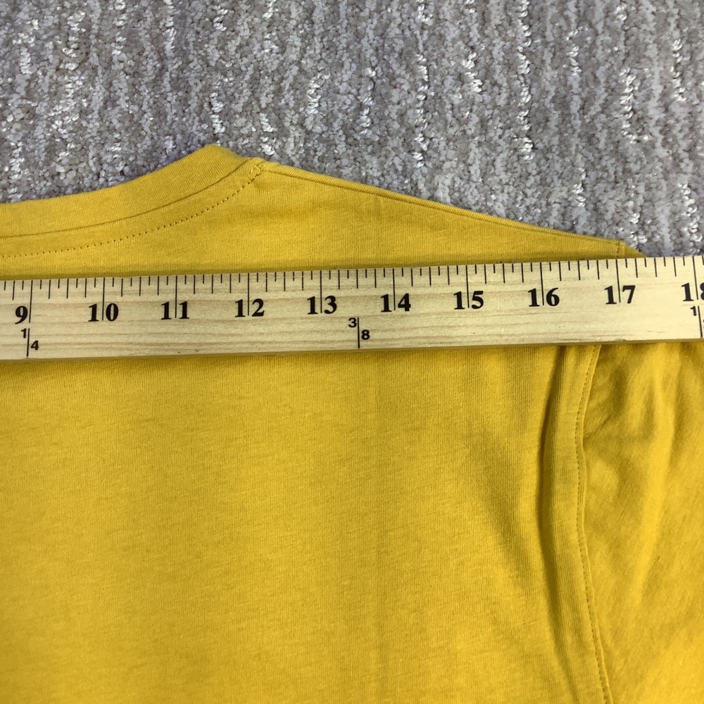 Fjallraven Mens Logo T-Shirt Ochre Yellow Organic Cotton Graphic Tee Size S NWT - Picture 14 of 14